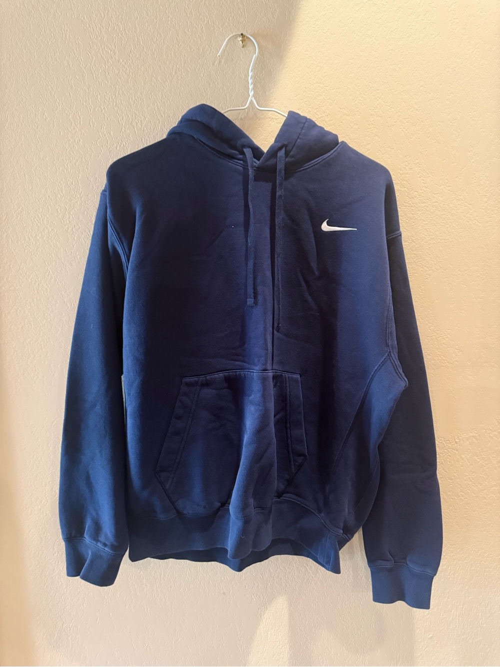 Nike Dark Navy Pullover Hoodie with Black Swoosh Tag